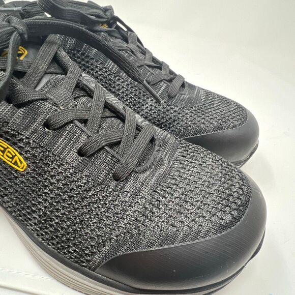 KEEN Utility ESD Work Shoes Men's 8.5 Black Sparta Low Height Alloy Toe Lace-up - Picture 5 of 11